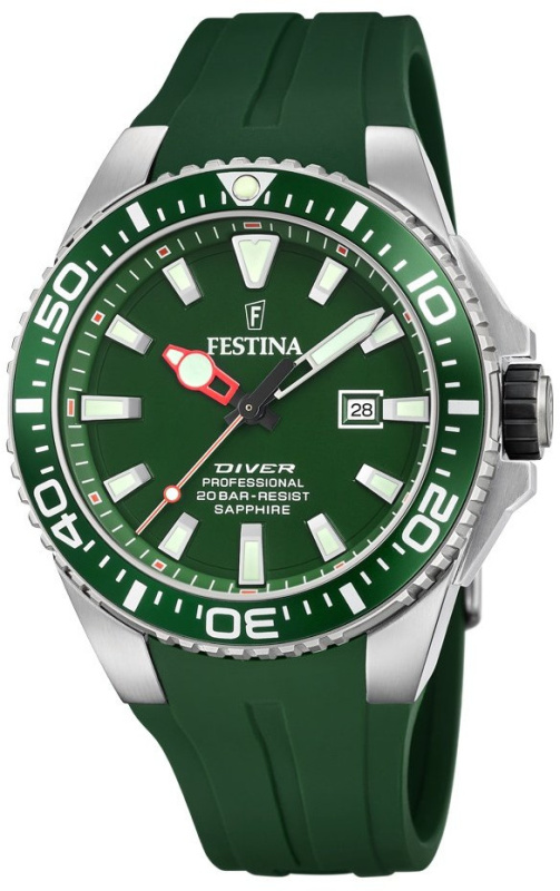 Festina F20664/2 Professional Diver Day-Date 45mm 20ATM