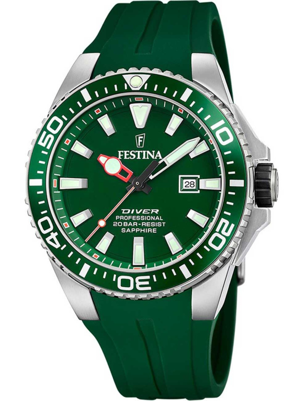 Festina F20664/2 Professional Diver Day-Date 45mm 20ATM