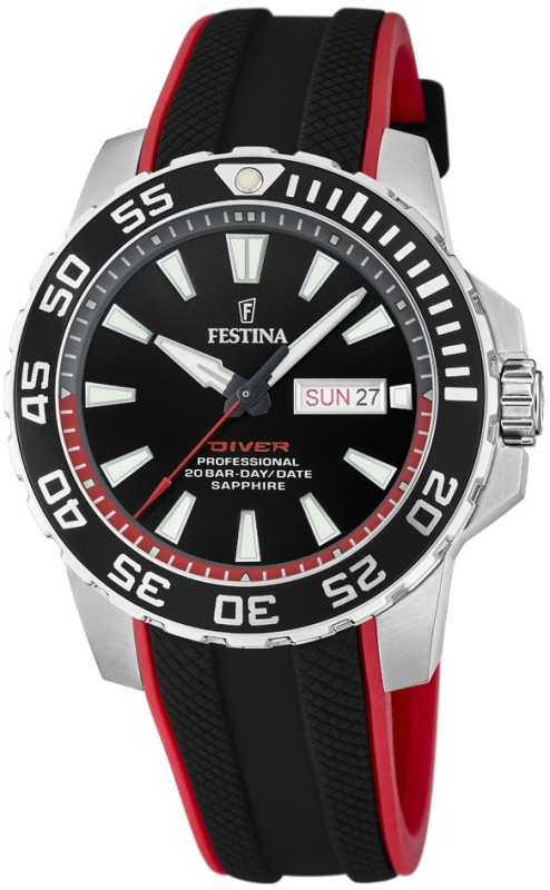 Festina F20662/3 Professional Diver Day-Date 45mm 20ATM
