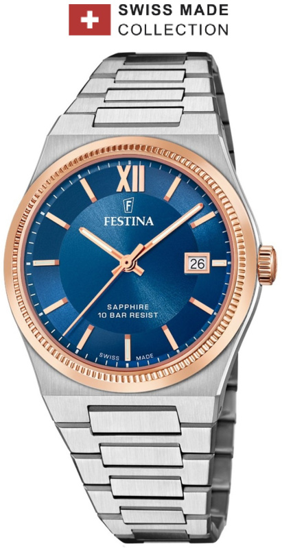 Festina F20036/2 Swiss Made Rivé 40mm 10ATM