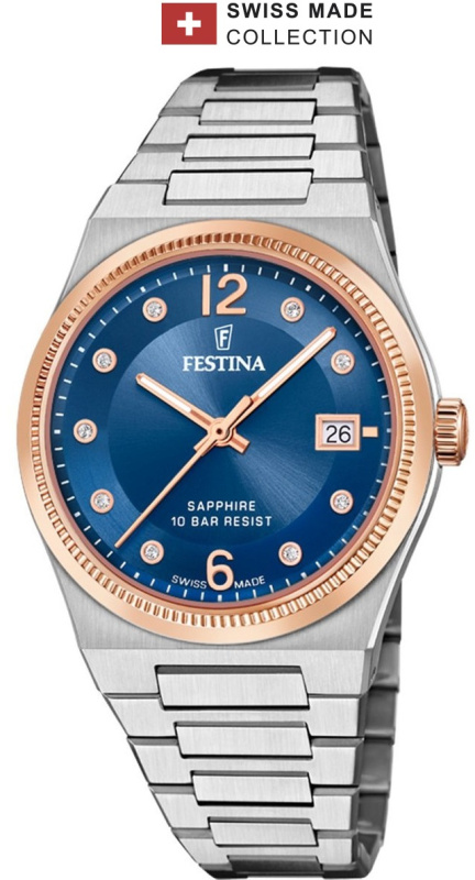 Festina F20037/2 Swiss Made Rivé 35mm 10ATM