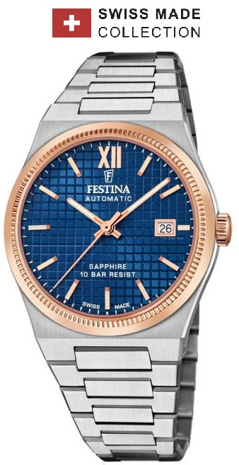 Festina F20030/2 Swiss Made Rivé Automatic 40mm 10ATM