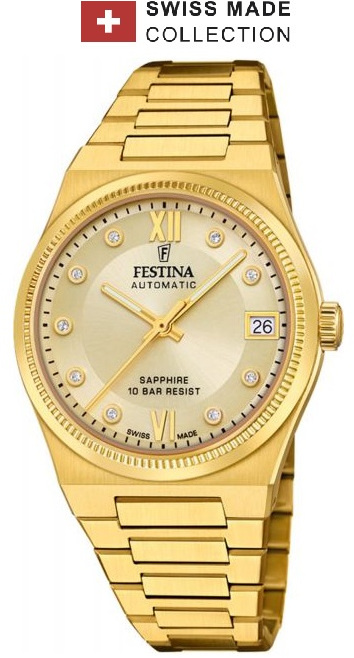 Festina F20033/2 Swiss Made Rivé Automatic 35mm 10ATM