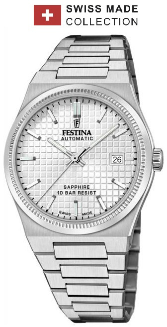 Festina F20028/1 Swiss Made Rivé Automatic 40mm 10ATM