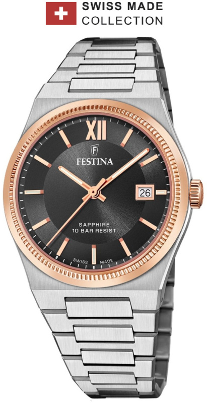 Festina F20036/3 Swiss Made Rivé 40mm 10ATM