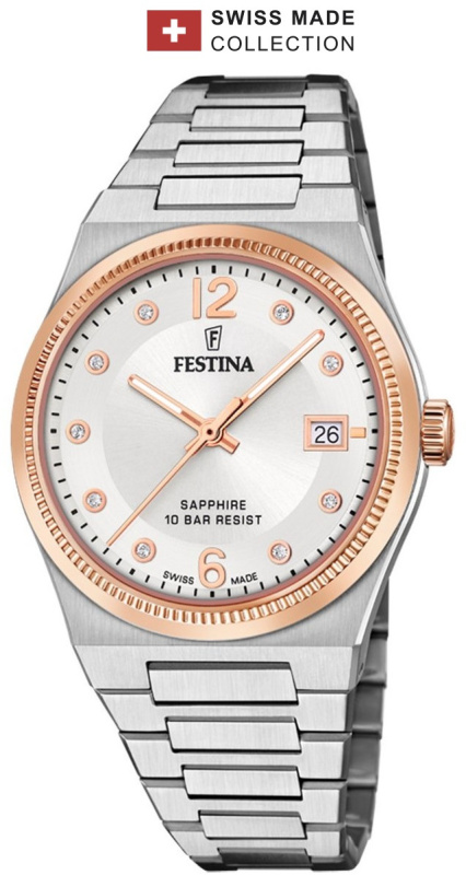 Festina F20037/1 Swiss Made Rivé 35mm 10ATM