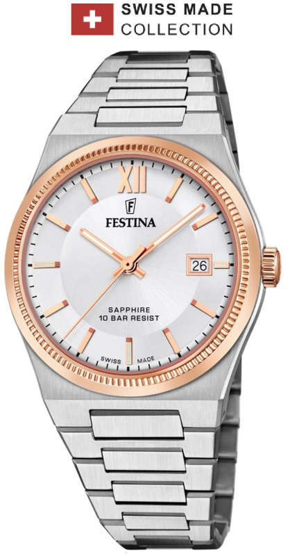 Festina F20036/1 Swiss Made Rivé 40mm 10ATM