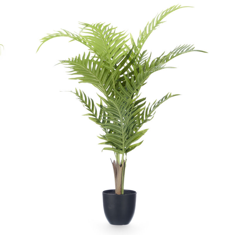 IBERGARDEN Umělá palma v květináči, 90 cm zelený