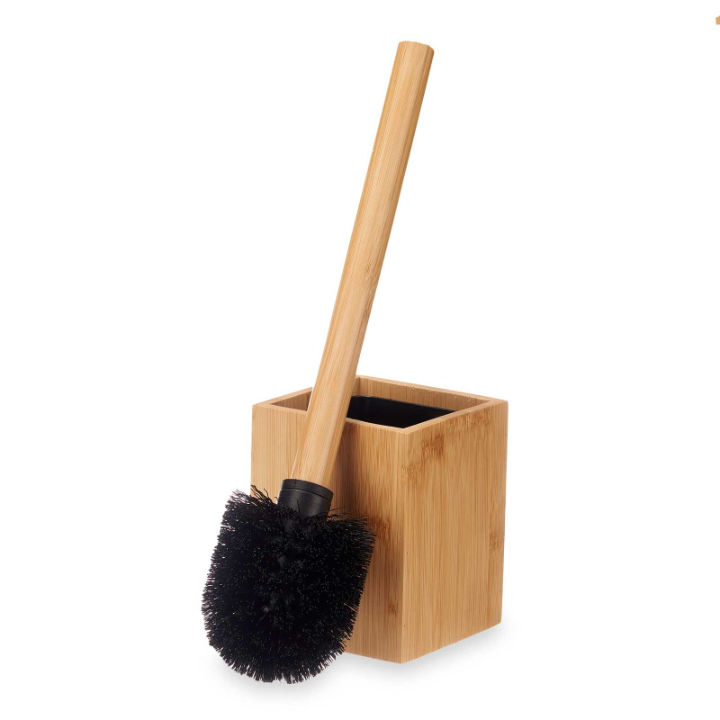 Berilo WC kartáč v bambusové nádobě, 10 x 10 x 36 cm hnědá