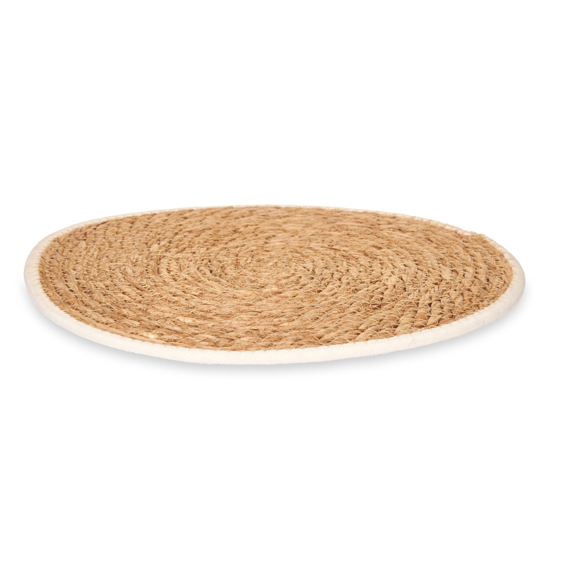 Kinvara Pletené prostírání ESPARTO, Ø 35 cm béžová