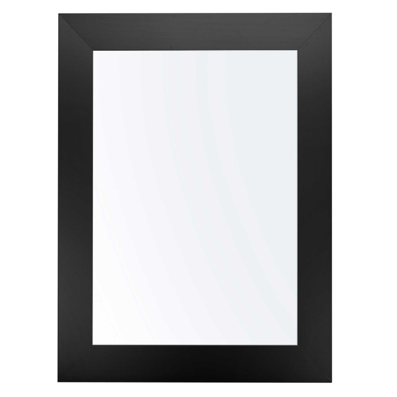 Giftdecor Nástěnné zrcadlo v dřevěném rámu, 38 x 48 cm, černé černá