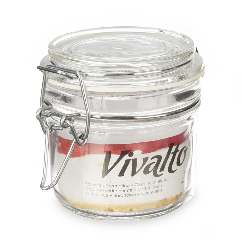 Vivalto Dóza se zaklapávacím víčkem, 180 ml transparentní