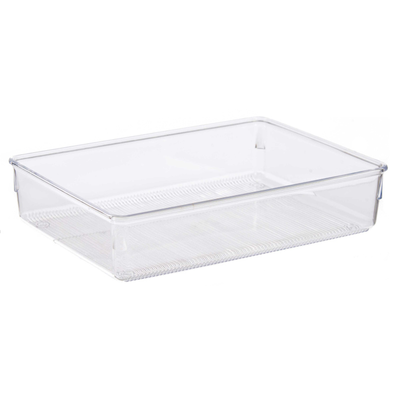 Berilo Organizér na štětce a kosmetiku SMART, 24 x 15,8 x 5,5 cm transparentní