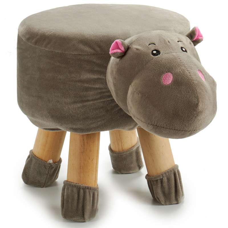 Giftdecor Dětská stolička HIPO, 40 x 29 x 30 cm hnědá
