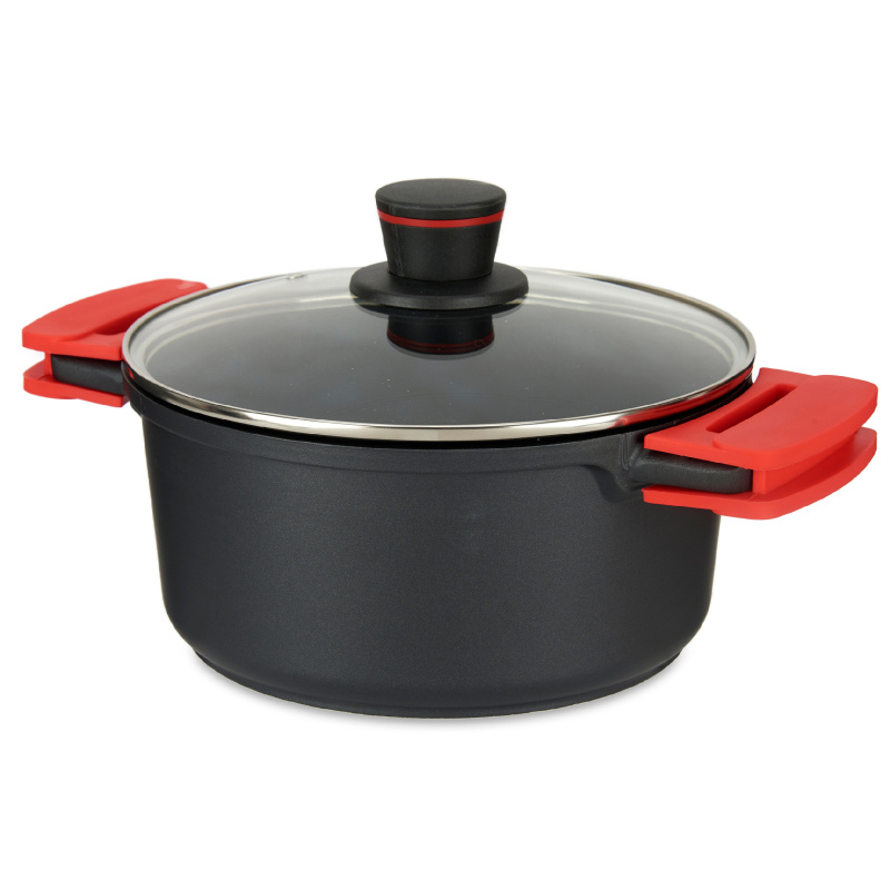 Kinvara Hrnec s nepřilnavým povrchem MOLTEN s poklicí, Ø 25 cm černá