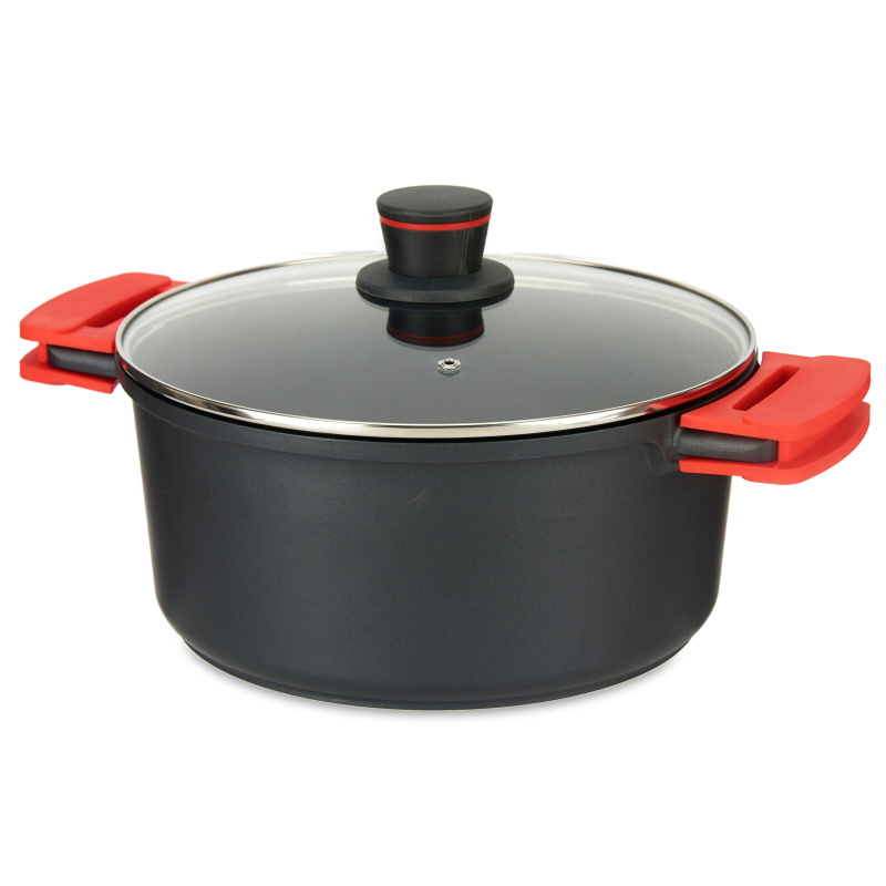 Kinvara Hrnec s nepřilnavým povrchem MOLTEN s poklicí, Ø 28 cm černá