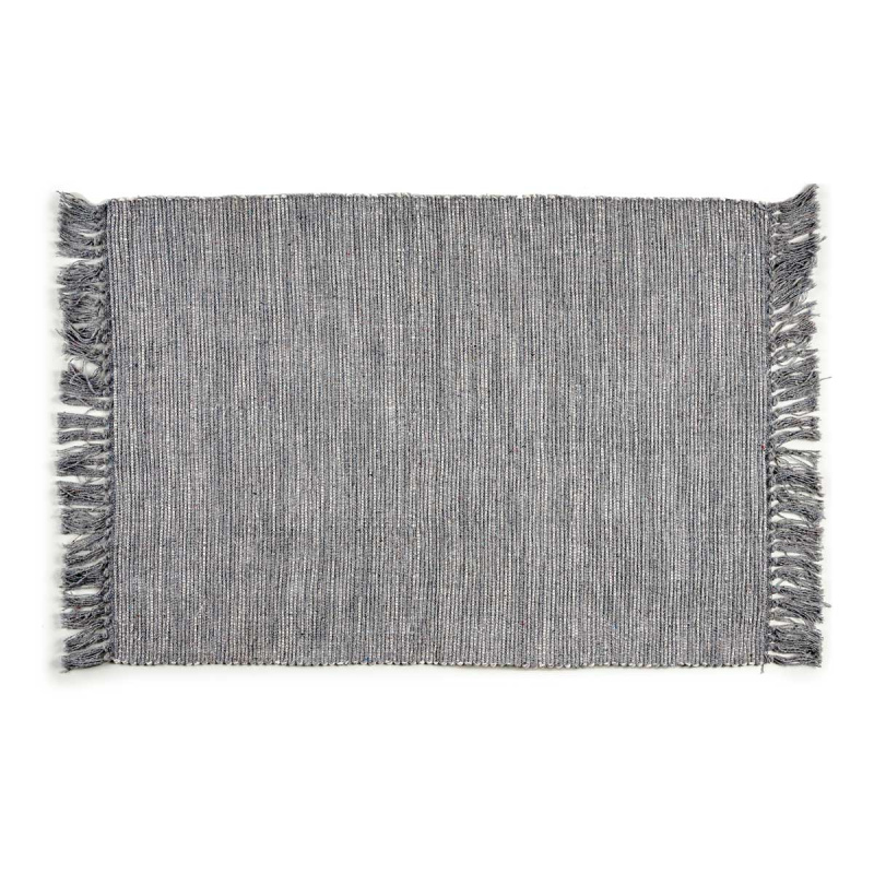 Giftdecor Koberec s třásněmi, 100% bavlna, 180 x 120 cm šedá
