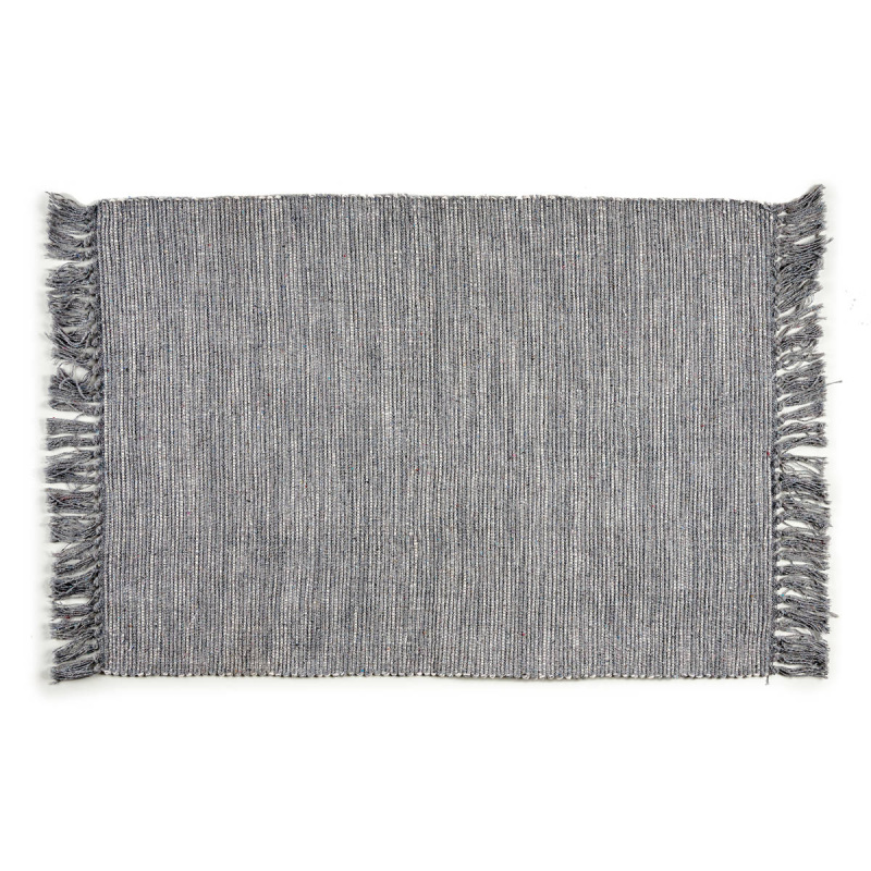 Giftdecor Bavlněný koberec s třásněmi, 80 x 120 cm šedá