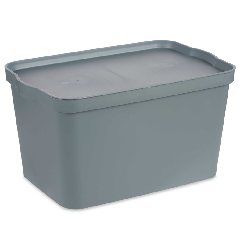 Kipit Uzavíratelný box s víkem COMPACT, 24 l modrá