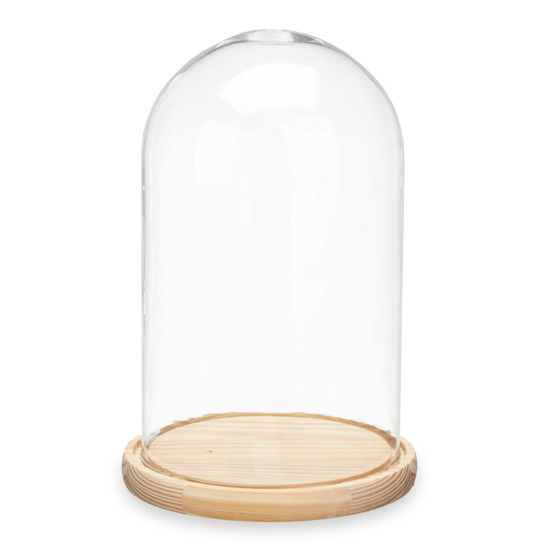 Giftdecor Skleněná kopule MODO, Ø 15 cm transparentní