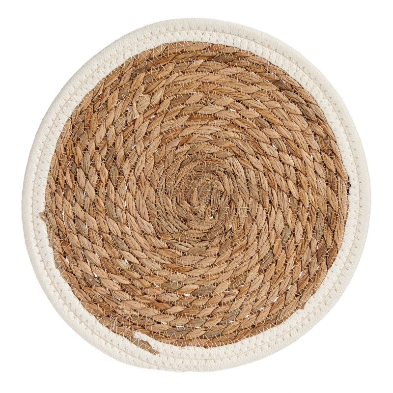 Giftdecor Prostírání s bílým okrajem, 30 cm hnědá