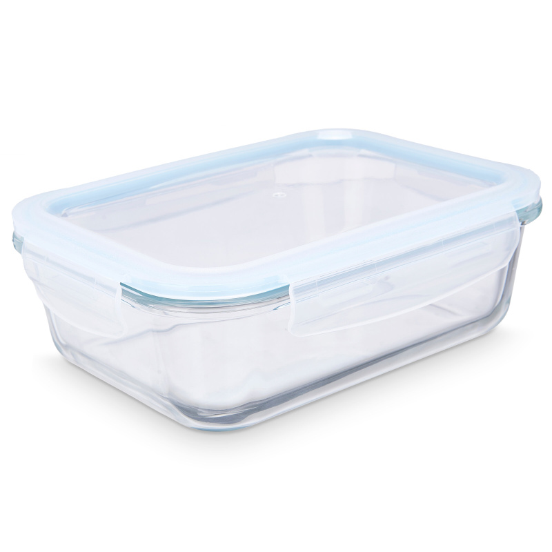 Vivalto Skleněná hermetická nádoba na potraviny LUNCH BOX, 1 l transparentní