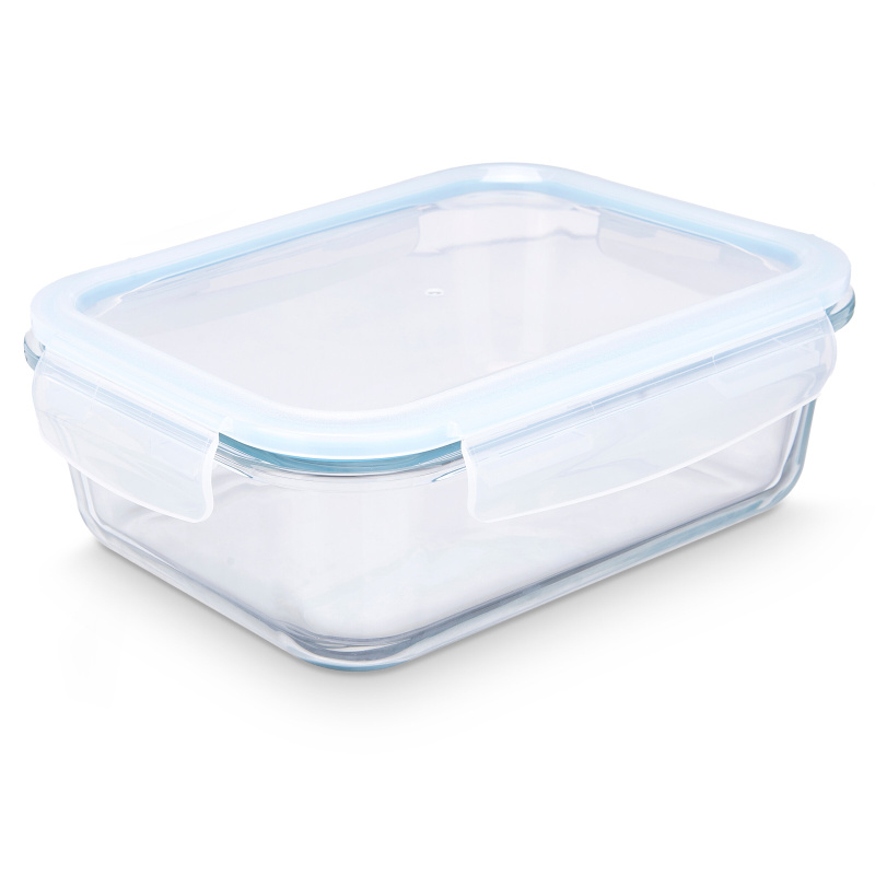 Vivalto Skleněná hermetická nádoba na potraviny LUNCH BOX, 1,5 l transparentní