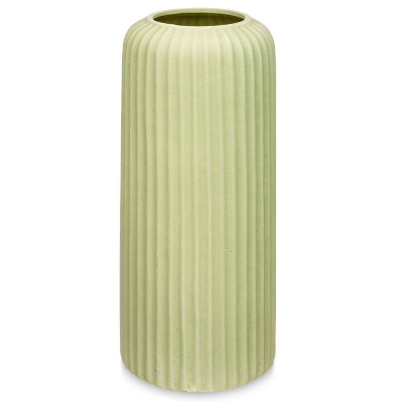 Giftdecor Keramická váza v pastelové barvě, výš, 23 cm zelený