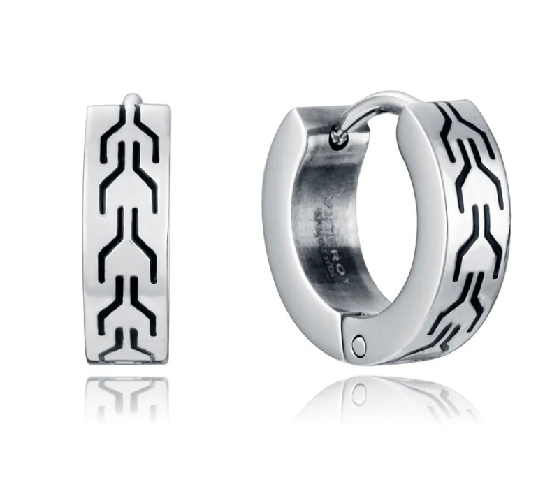 Viceroy Ocelové kruhové náušnice Beat 14215E01000