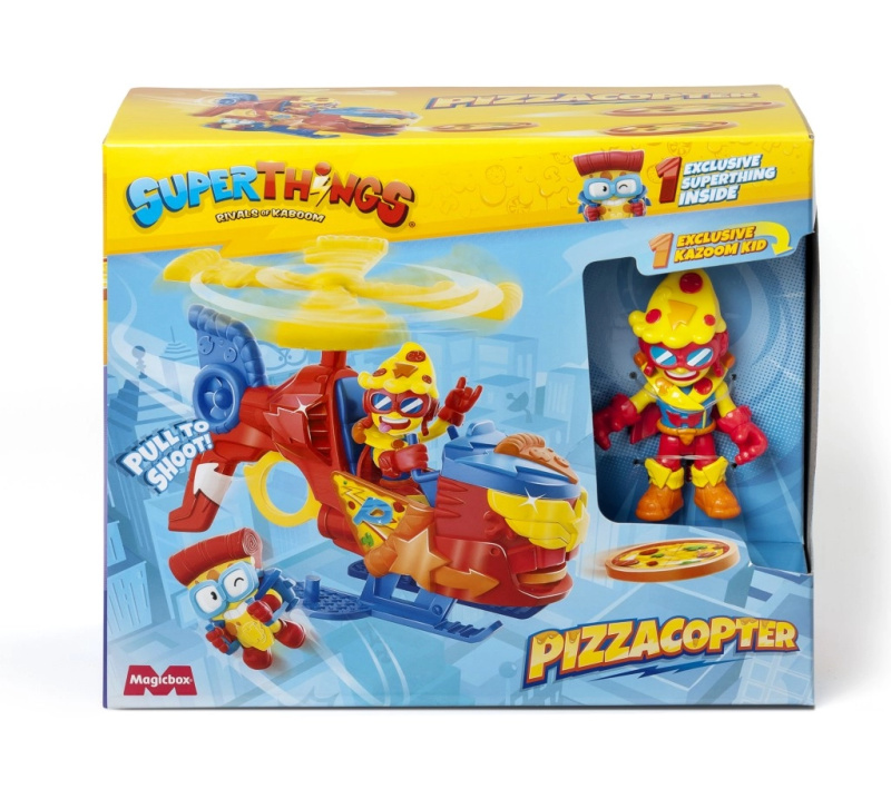 Figurka SuperThings Vrtulník s diskovým vystřelovačem