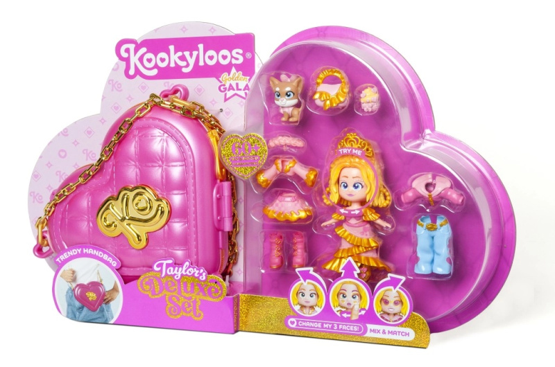 Panenka KookyLoos Taylor deluxe – Golden Gala sada