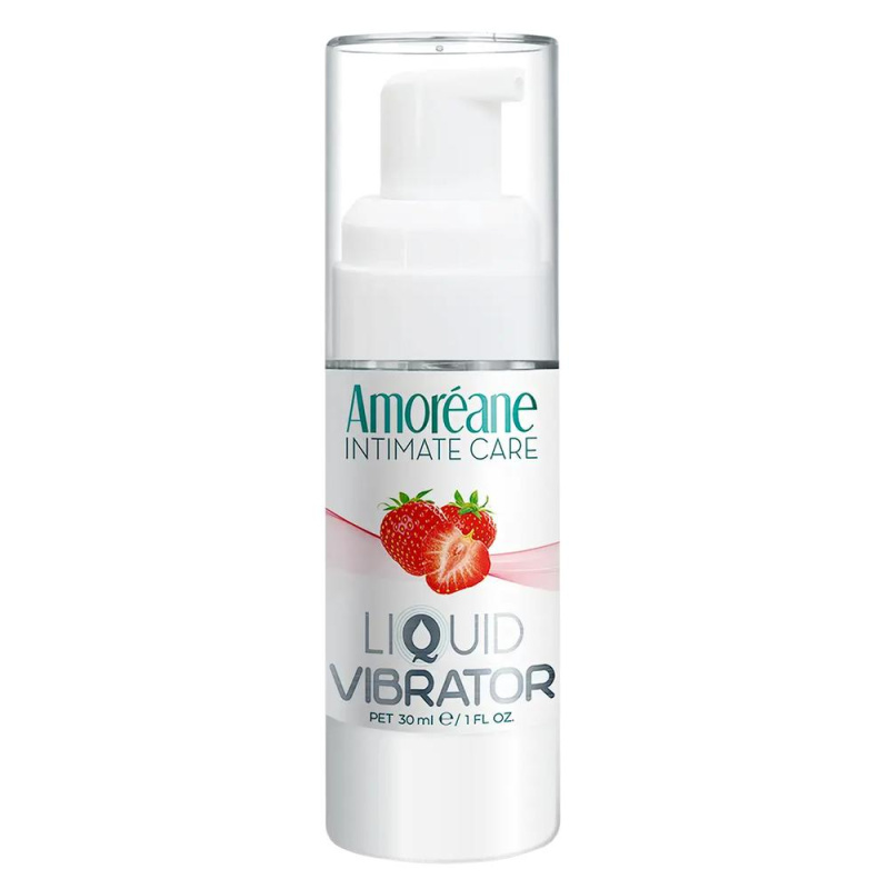 Amoréane tekutý vibrátor Strawberry 30 ml