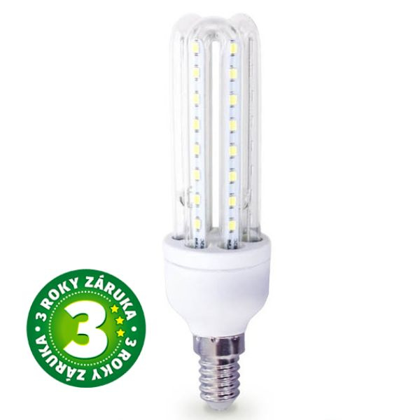 Prémiová LED žárovka kukuřice E14 11W 935lm, teplá, ekv. 75W, 3 roky