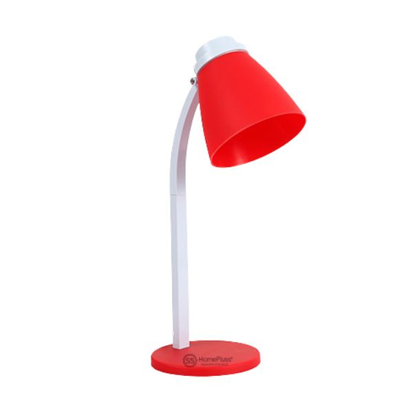 LED stolní lampička GSC s vypínačem, 3W, 200lm, studené světlo, červená, s USB adaptérem