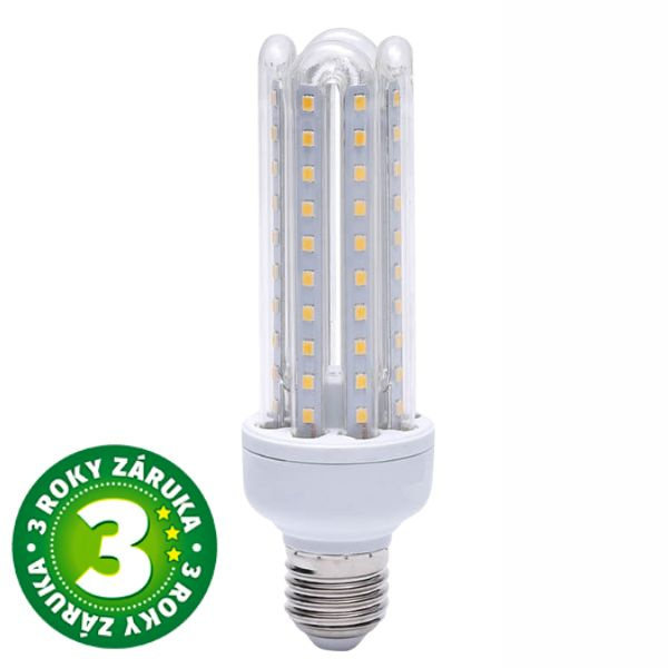 Prémiová LED žárovka kukuřice E27 19W 1990lm, studená, ekv. 124W, 3 roky