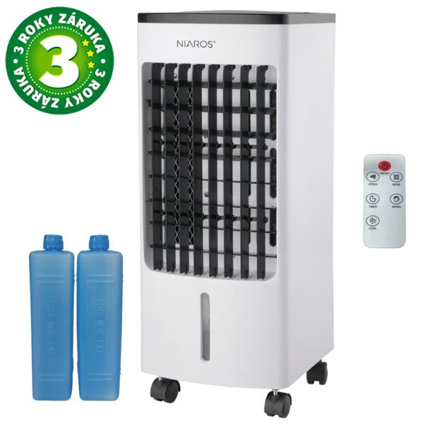 Pokojový ochlazovač vzduchu Tatasu, USB, 80W, 3 rychlosti, 4l, dálkové ovl., 3 roky záruka