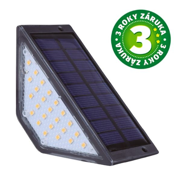 Solární osvětlení schodů LED Ankasy, 3W, 80lm, teplé světlo, 3 roky záruka