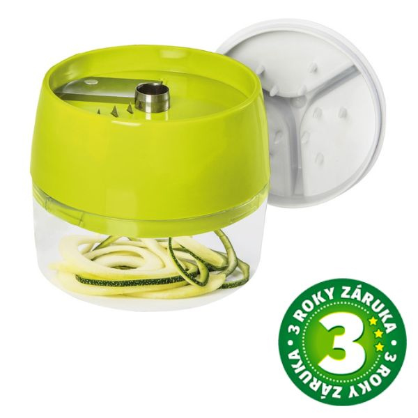 Ruční kráječ zeleniny na nudličky a spirály Bitti, 9 nožů, 3 roky záruka