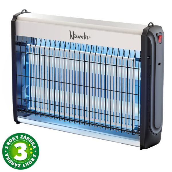 Elektrický lapač hmyzu Navelis Dodoma 2x4W, UV, 60 m2, samostojný i závěsný, 3 roky záruka