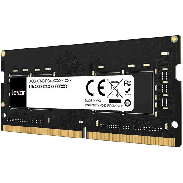 Lexar 16GB DDR4 3200MHz CL22 SODIMM (LD4AS016G-B3200GSST) Černá