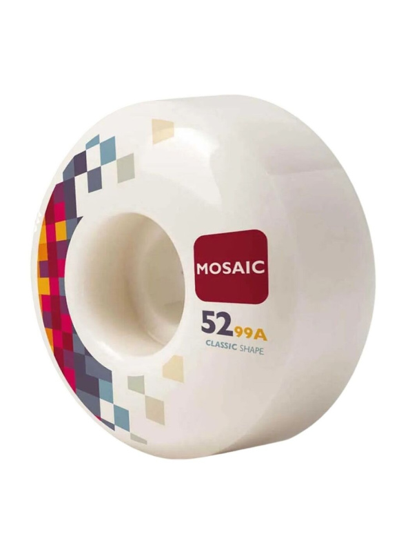 Mosaic kolečka Rutor CS 52 mm | Bílá | Velikost skate 52 mm