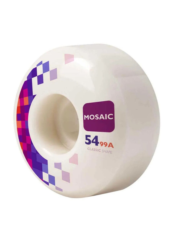 Mosaic kolečka Rutor CS 54 mm | Bílá | Velikost skate 54 mm