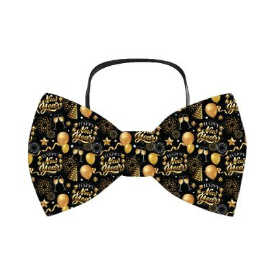 Motýlek Happy New Year černý Albi