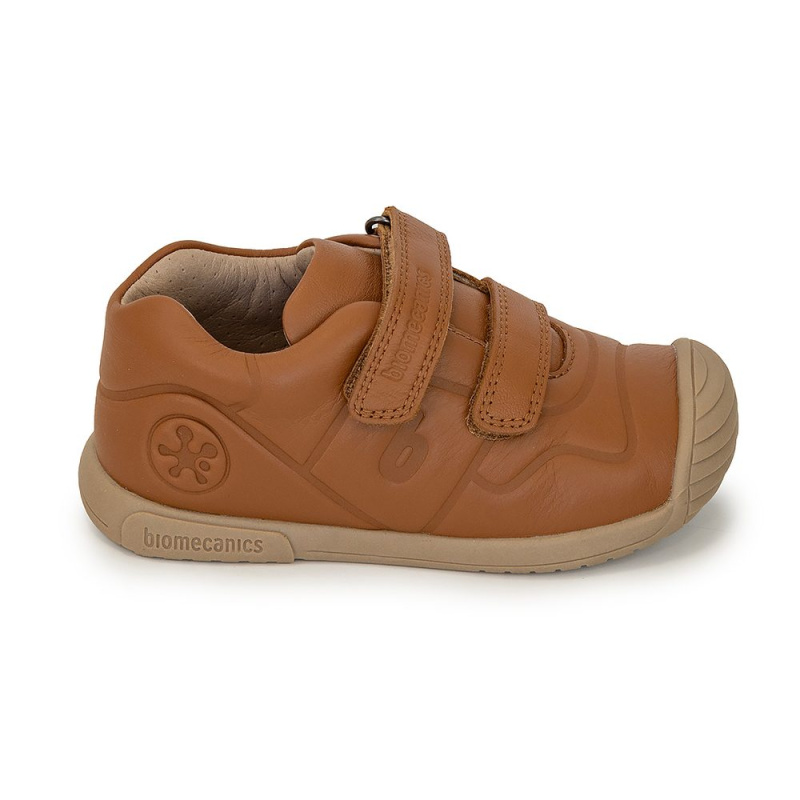 Dětské barefoot tenisky, Biomecanisc, 241124-B087, hnědá - 23