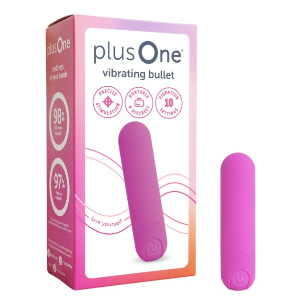 PlusOne Mini vibrátor tmavě růžový