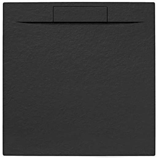 Sprchová vanička čtvercová SAT Fusion 90x90 cm litý mramor Grafito SATFU9090G