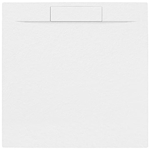 Sprchová vanička čtvercová SAT Fusion 90x90 cm litý mramor Blanco SATFU9090BL