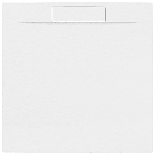 Sprchová vanička čtvercová SAT Fusion 100x100 cm litý mramor Blanco SATFU100100BL
