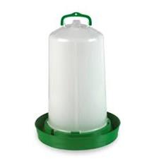 Závěsná klobouková napáječka pro drůbež, zelená 12l