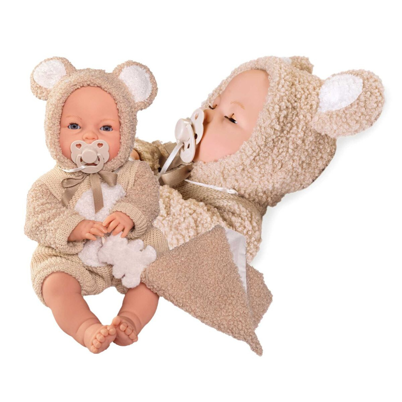 Mrkací miminko se zvuky a měkkým tělem 37 cm